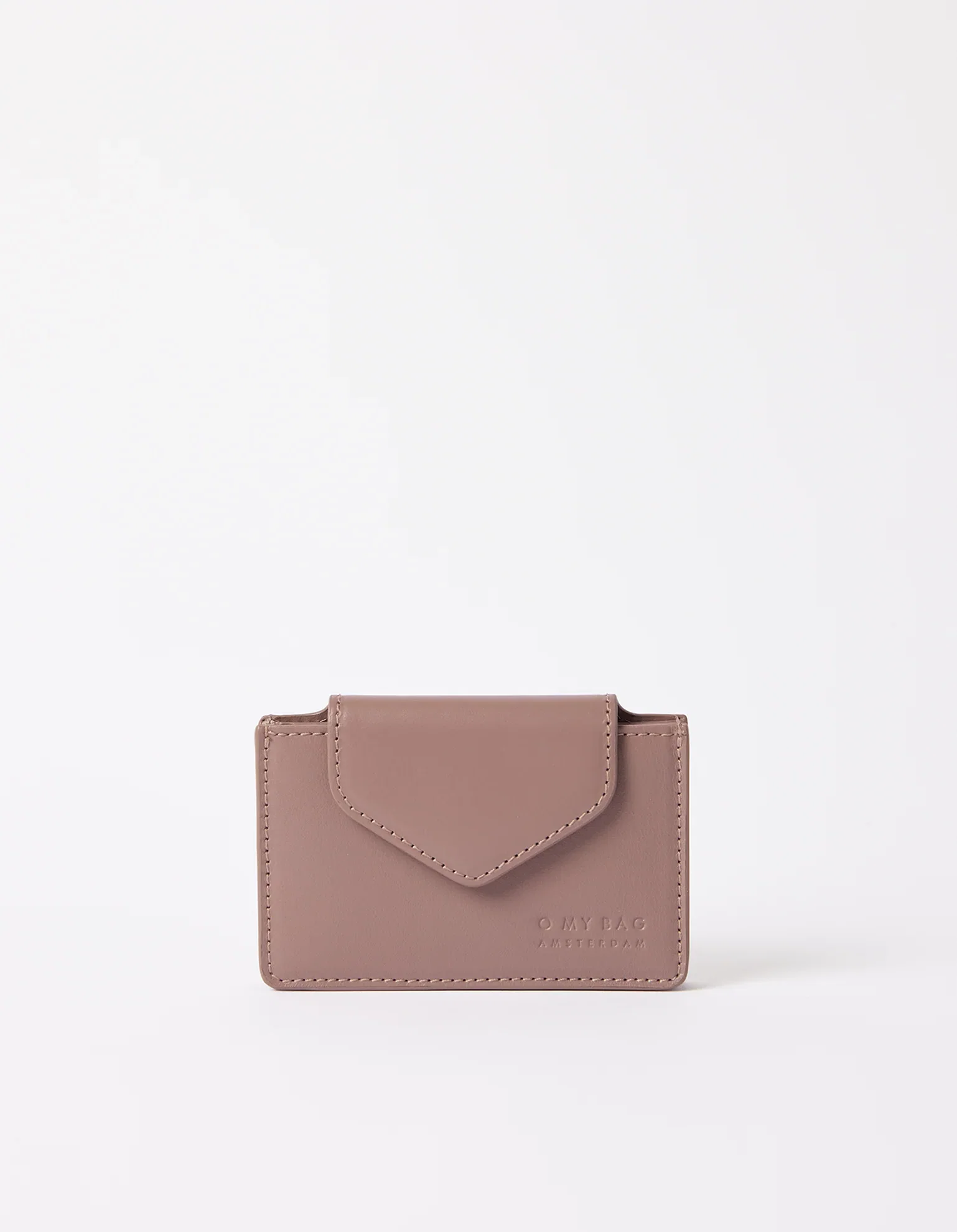 Image of Harmonica Wallet - Pale Mauve Classic Leather