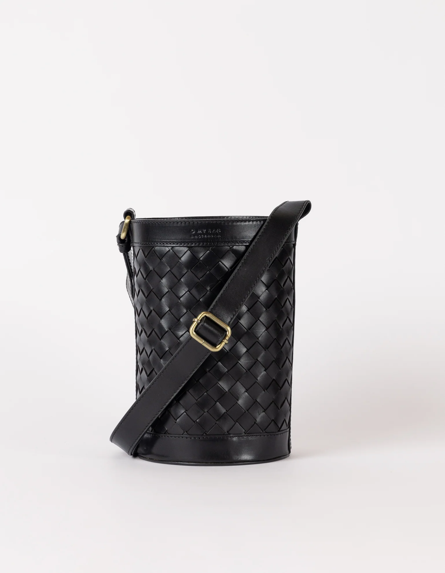 Zola in Black Woven Leather