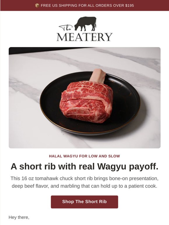 Halal Wagyu short rib under $40