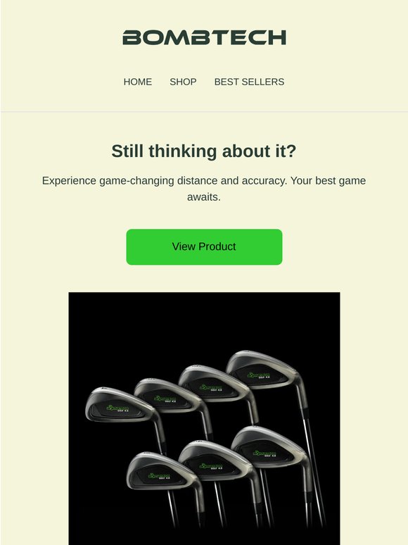 $300 off BombTech 4.0 Irons
