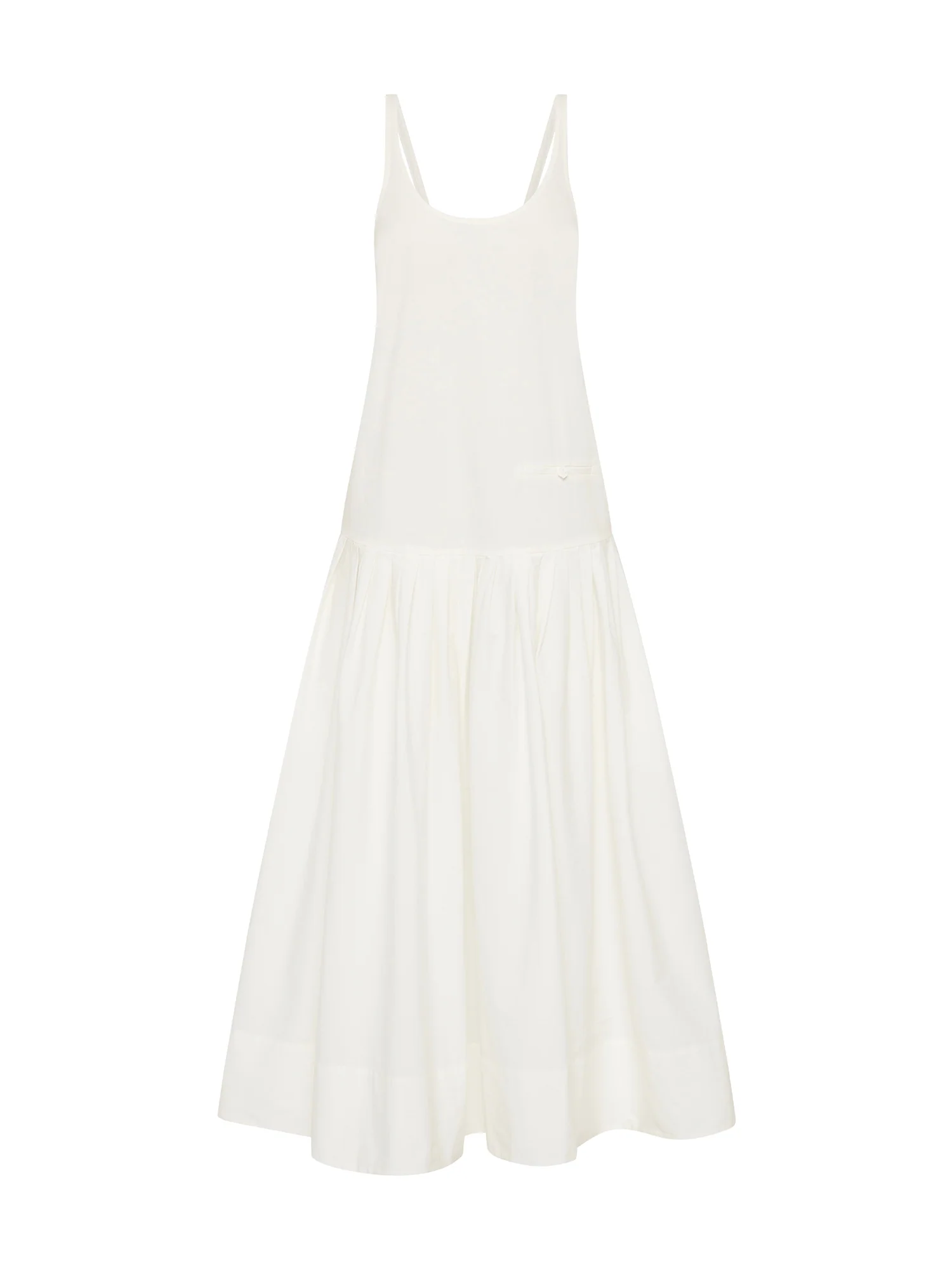 Image of Relaxed Pleat Maxi Dress