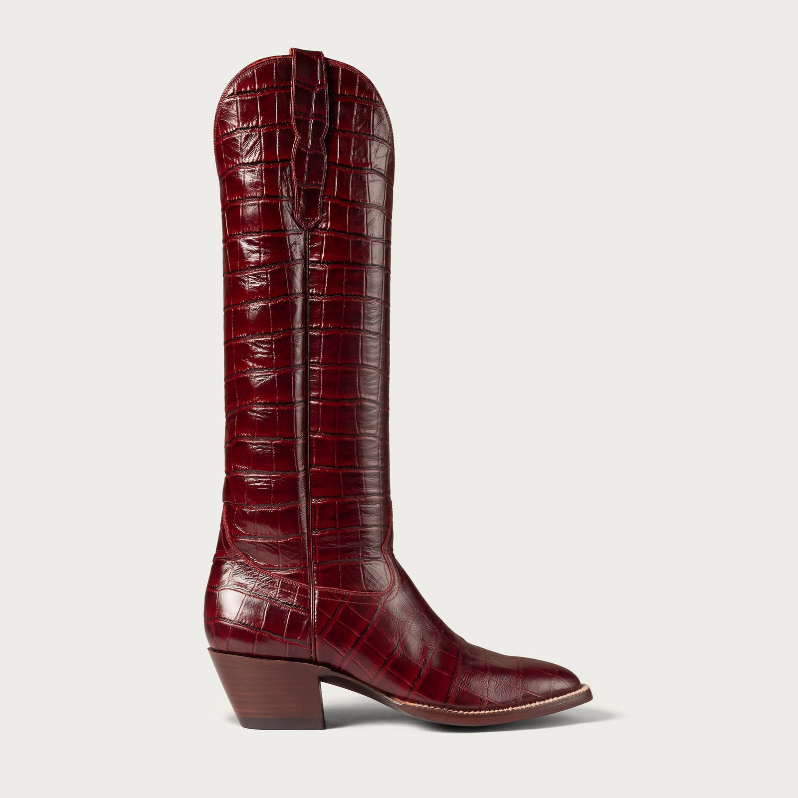 The Soho Boot Sangria Croc
