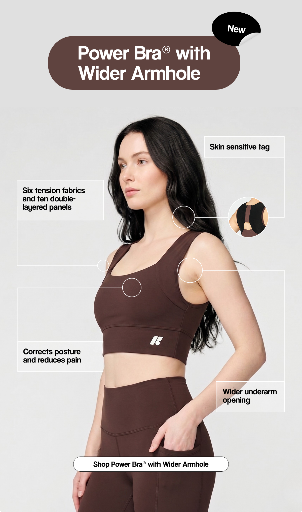 Shop Power Bra® with Wider Armhole