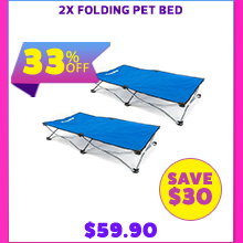 2x Folding Pet Bed