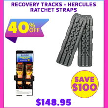 Recovery Tracks + Hercules Ratchet Straps (2 Pack)