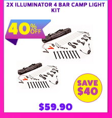 2x Illuminator 4 Bar Camp Light Kit