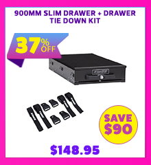 900mm Slim Drawer + Drawer Tie Down Kit