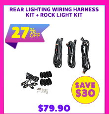Rear Lighting Wiring Harness Kit + Rock Light Kit