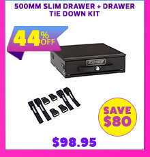 500mm Slim Drawer + Drawer Tie Down Kit
