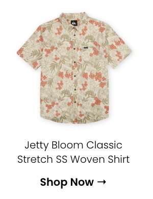 Jetty Bloom Classic Stretch Short Sleeve Woven Shirt