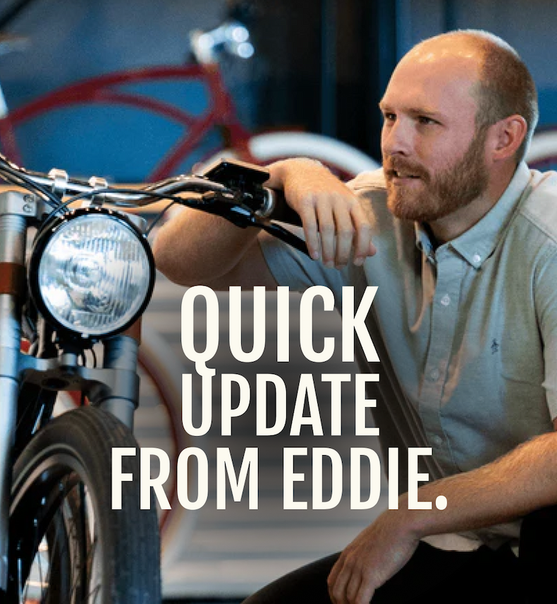 QUICK UPDATE FROM EDDIE.