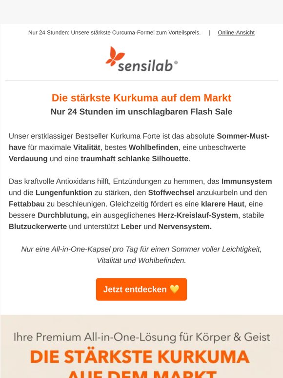 💛 [Nur VIP] Premium-Kurkuma im Flash-Angebot