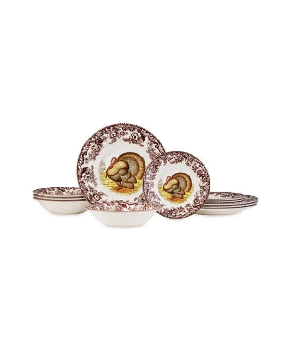 Woodland Turkey 12 Piece Set
