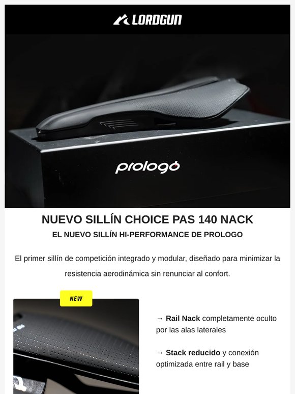 🆕 NUEVO SILLÍN PROLOGO CHOICE PAS 140 NACK