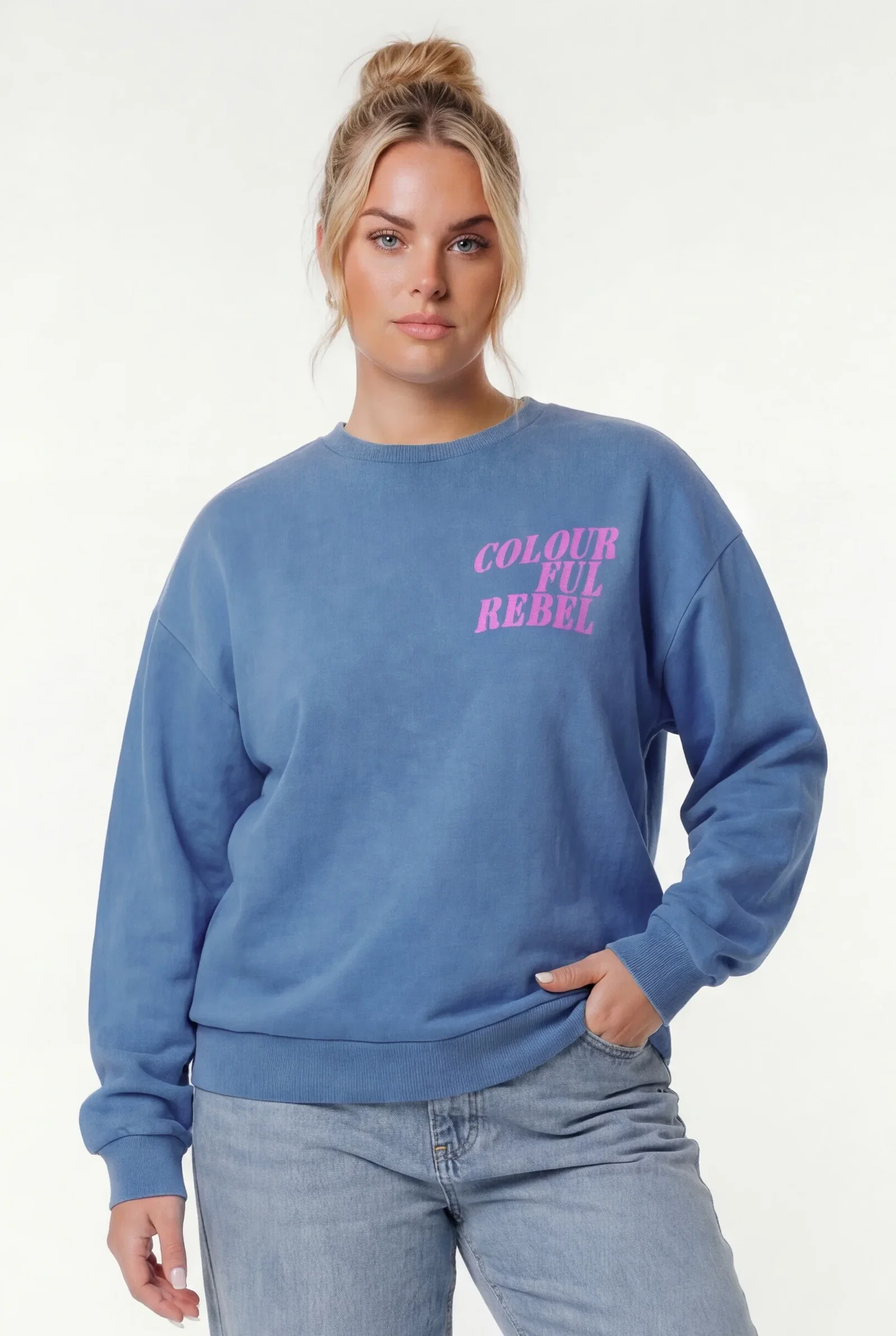 Image of Colourful Rebel Logo Sweat | Medium blue