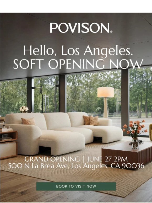 Now Open In Los Angeles