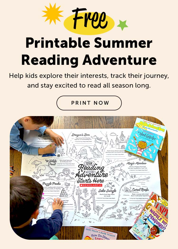 FREE Printable Summer Reading Adventure  Help kids explore their interests, track their journey, and stay excited to read all season long. | PRINT NOW