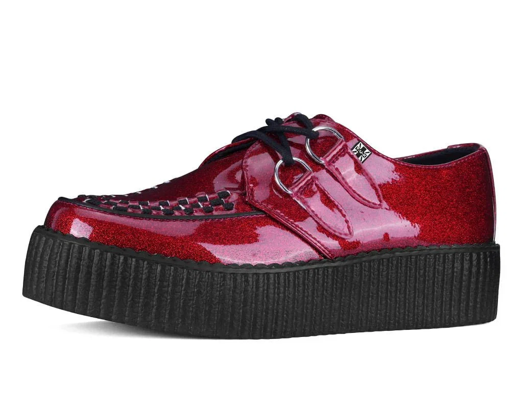 Image of Red Vinyl Glitter Viva Mondo Creeper