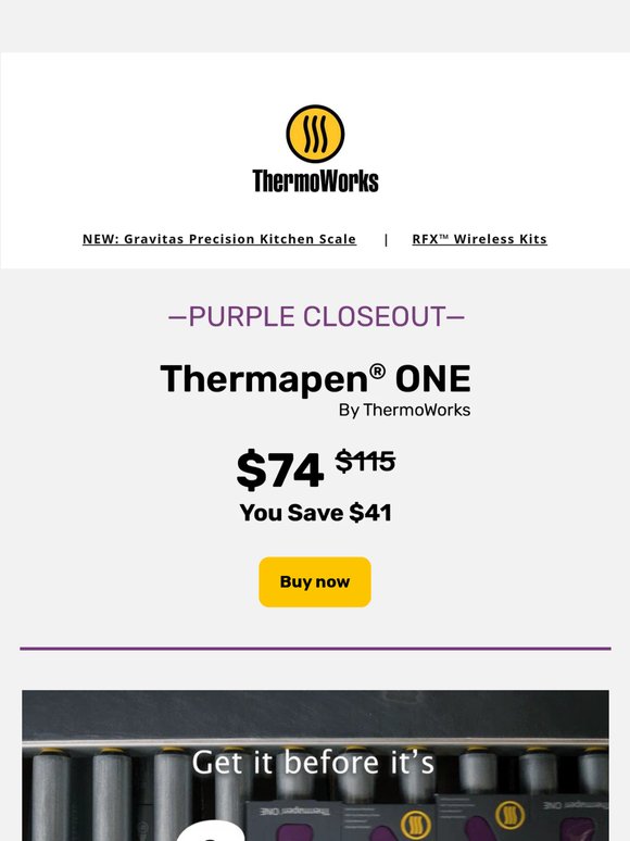 Take $41 Off Purple Thermapen ONE