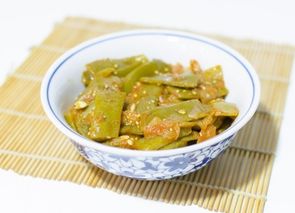 Judías verdes con tomate y especias