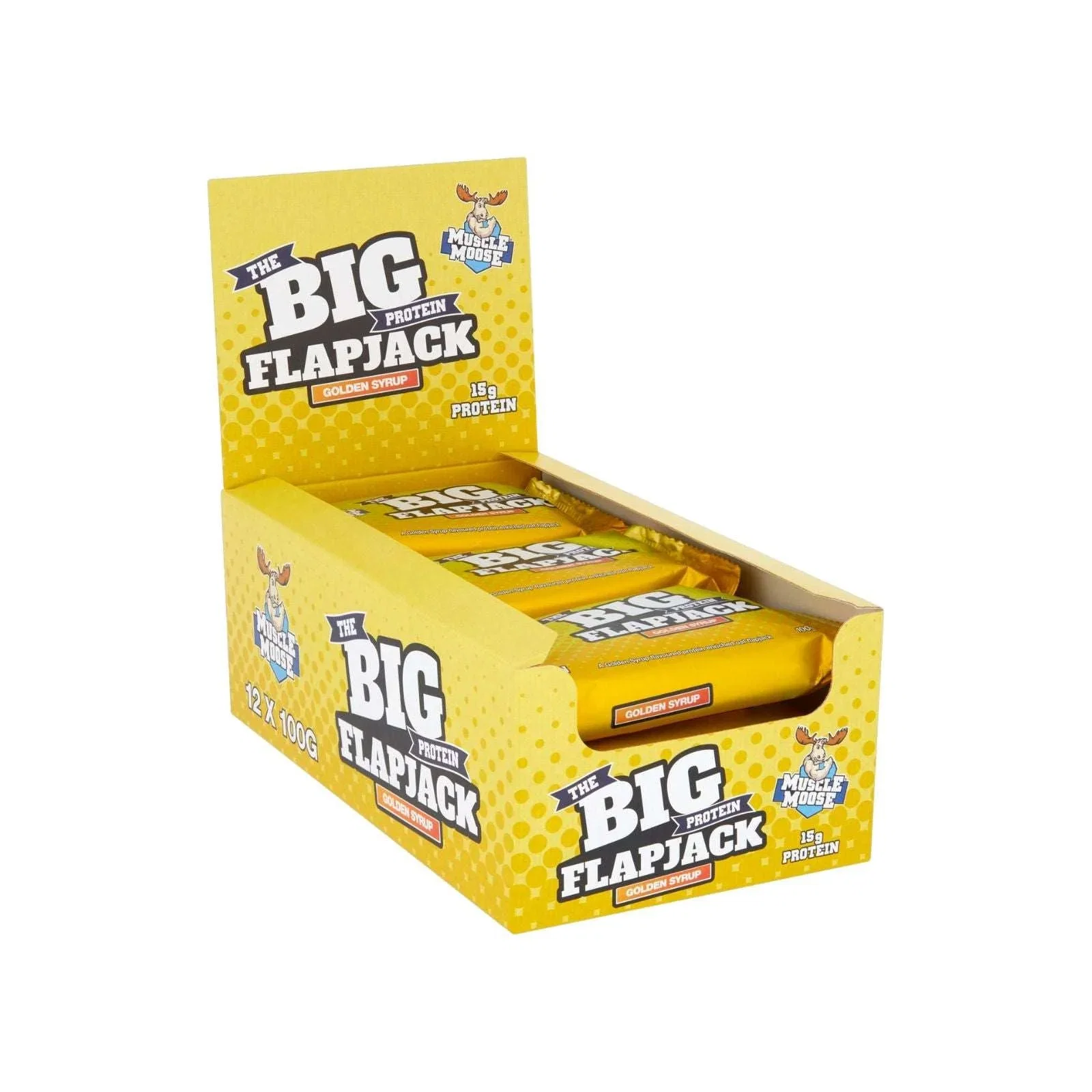 Image of Muscle Moose Big Protein Flapjack 12x100g