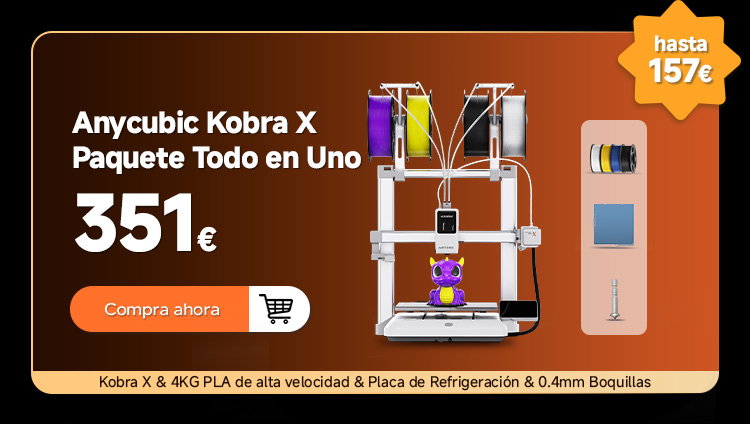 Anycubic Kobra X Paquete Todo en Uno