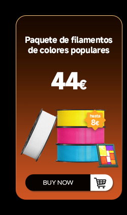Paquete de filamentos de colores populares