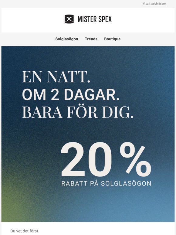 Natten är din. Vi avslöjar mer.