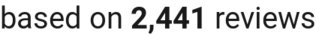 number of reviews