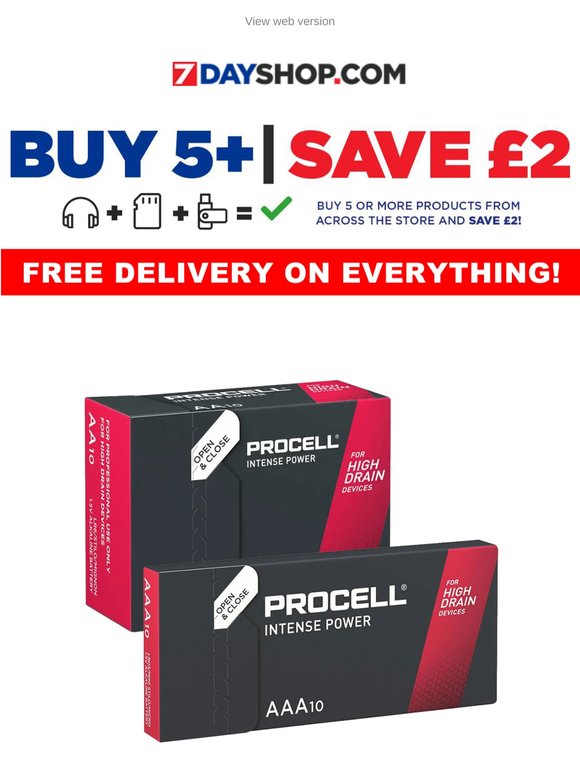 10 Pack Duracell Procell Batteries