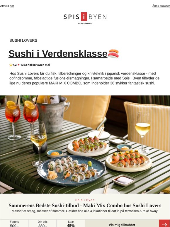 Sommer-menu fra Sushi Lovers 🍣
