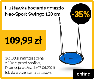 Huśtawka bocianie gniazdo Neo-Sport Swingo 120 cm