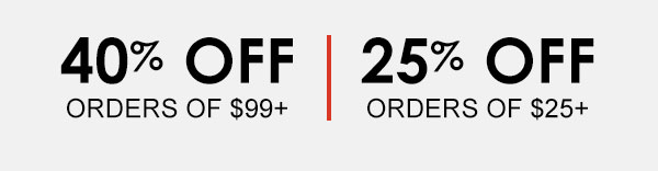 40% Off or 25% Off