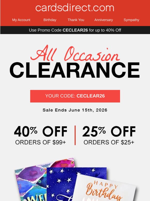Clearance Sale TODAY: Don't Miss Out on a 40% Discount!