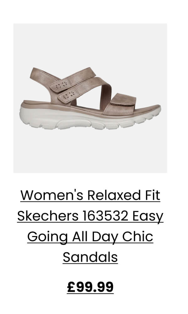 Women's Relaxed Fit Skechers 163532 Easy Going All Day Chic Sandals £99.99