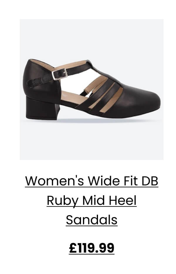 Women's Wide Fit DB Ruby Mid Heel Sandals £119.99