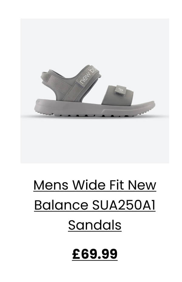 Mens Wide Fit New Balance SUA250A1 Sandals £69.99