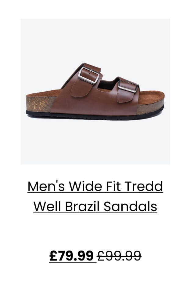 Men's Wide Fit Tredd Well Brazil Sandals  £79.99