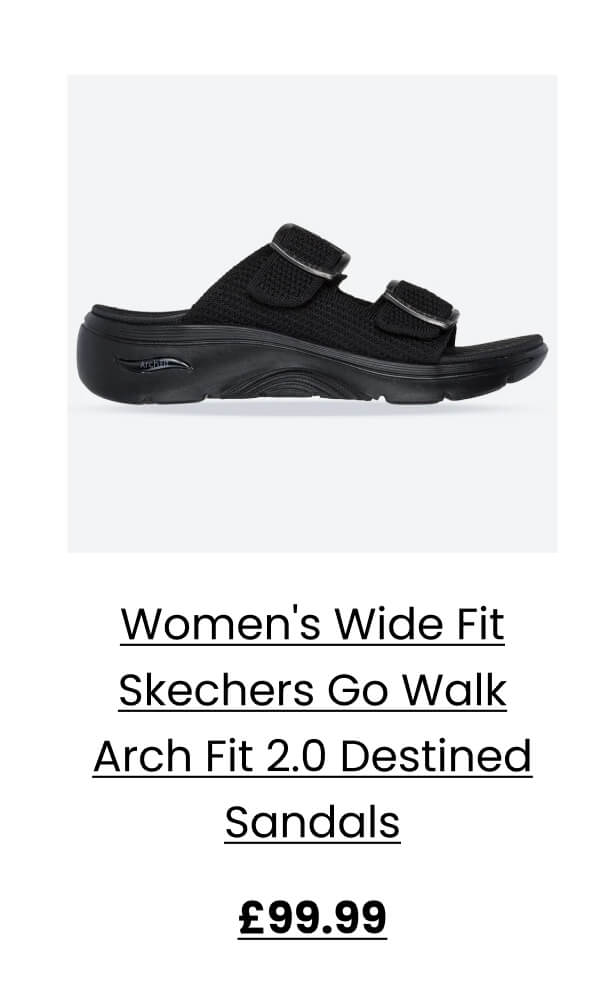 Women's Wide Fit Skechers Go Walk Arch Fit 2.0 Destined Sandals £99.99