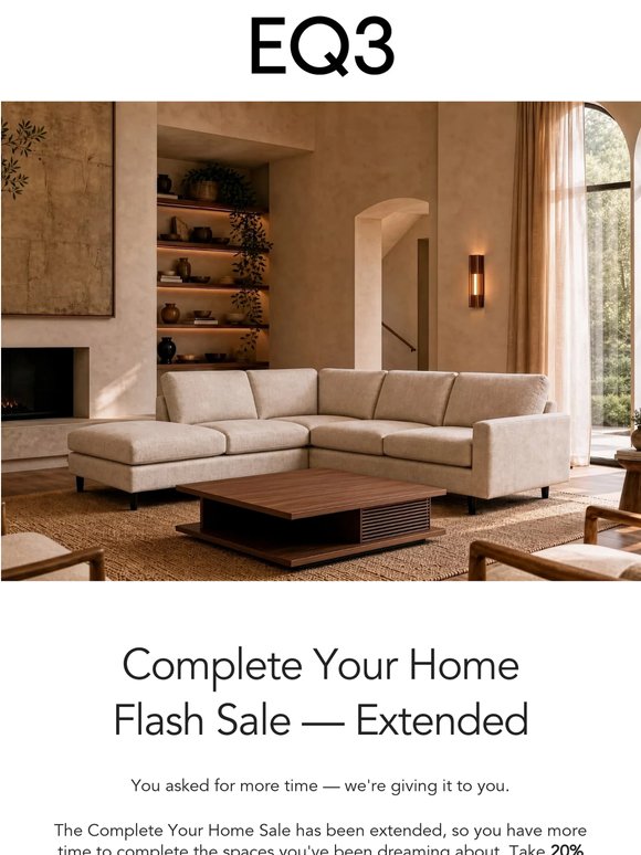 Complete Your Home Flash Sale — Extended