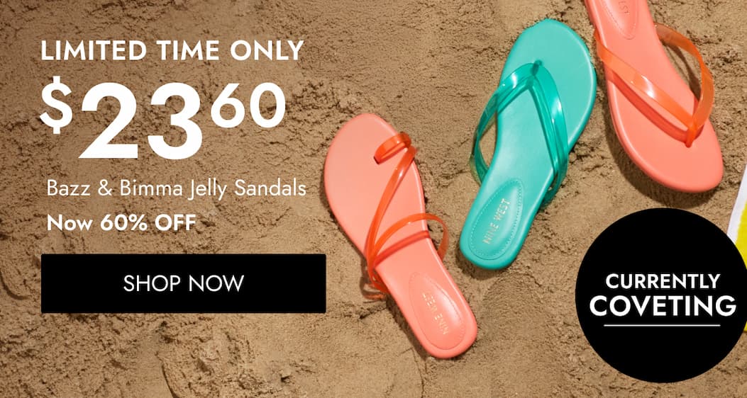 $ LIMITED TIME ONLY 23 60 Bazz & Bimma Jelly Sandals Now 60% OFF SHOP NOW