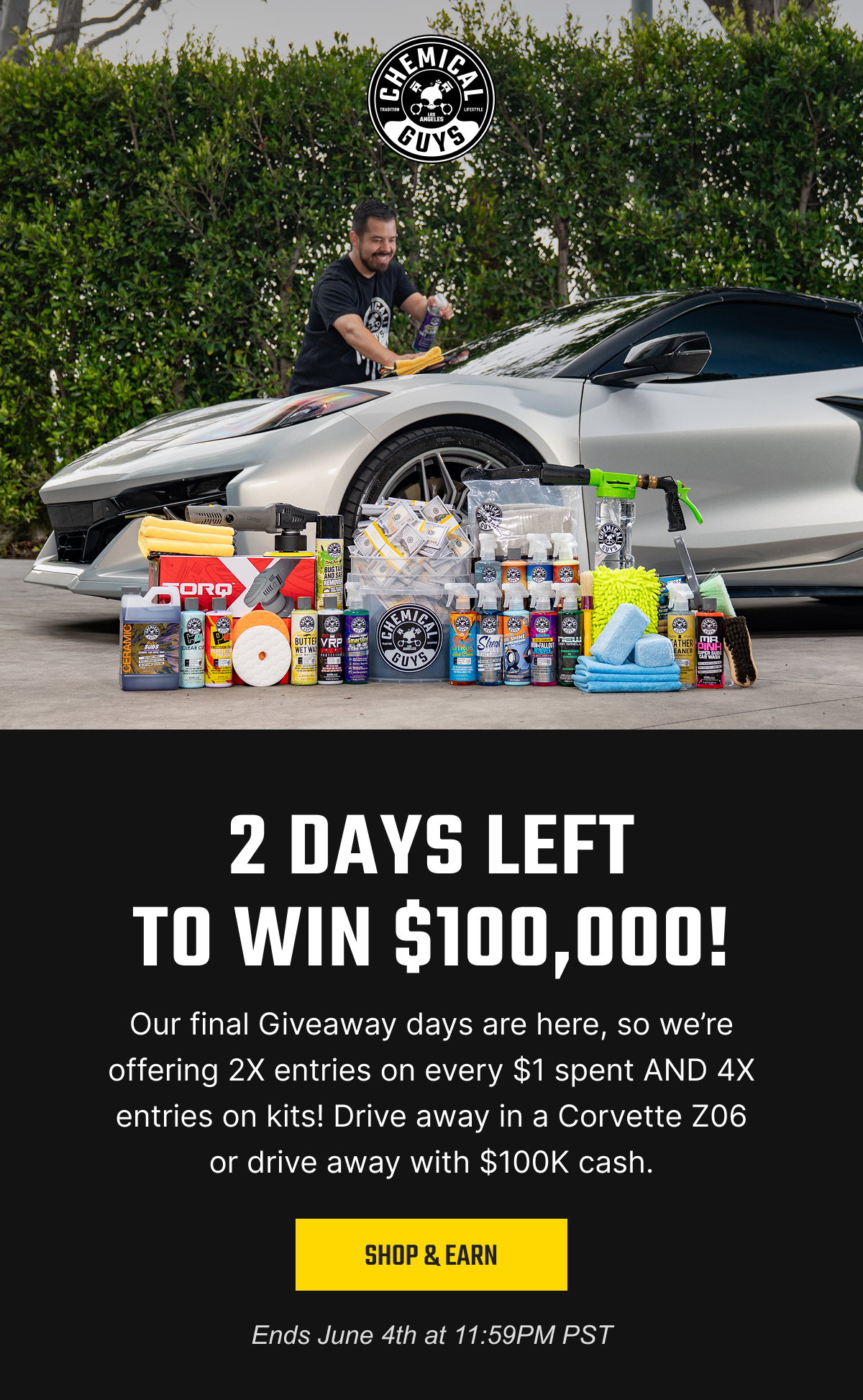 2 Days Left to win $100,000
