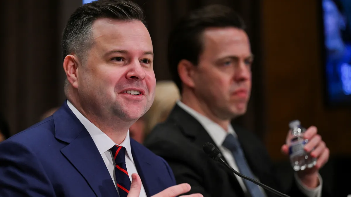 Bill Pulte, nominated to be the director of the Federal Housing Finance Agency, testifies during a Senate Banking, Housing and Urban Affairs Committee confirmation hearing on Capitol Hill in Washington, D.C., U.S., February 27, 2025.