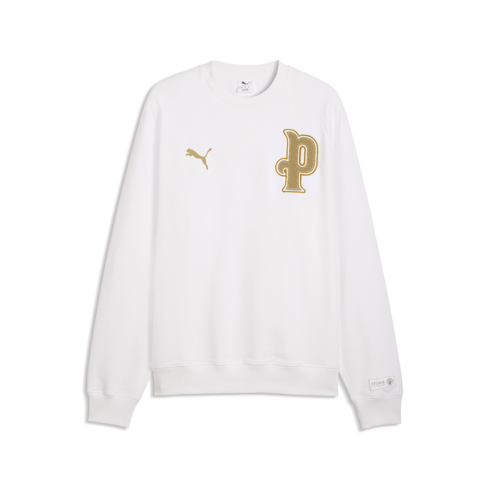 PUMA Manchester City 10th Anniversary Crewneck Soccer Sweatshirt, Men's