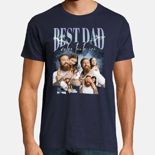 Tee-shirt t-shirt best dad bootleg rap 