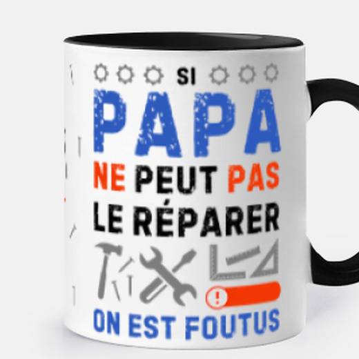 Mug papa ne peut pas le reparer tasse | tostadora