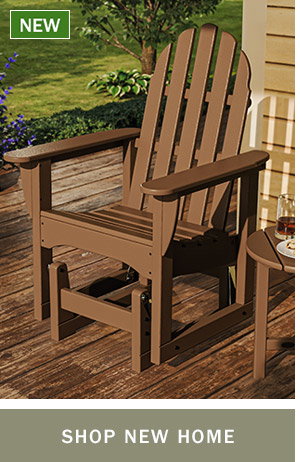 Shop New Home. New: Outdoor Poly Gliding Adirondack Chair