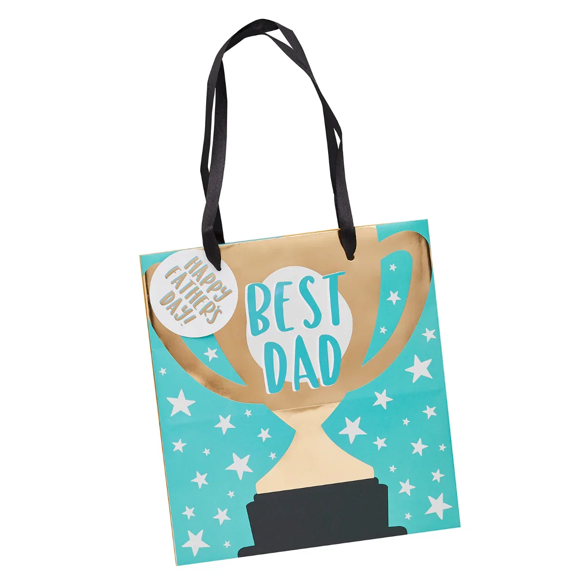 Image of 'Best Dad' Gift Bag - 20cm x 22cm