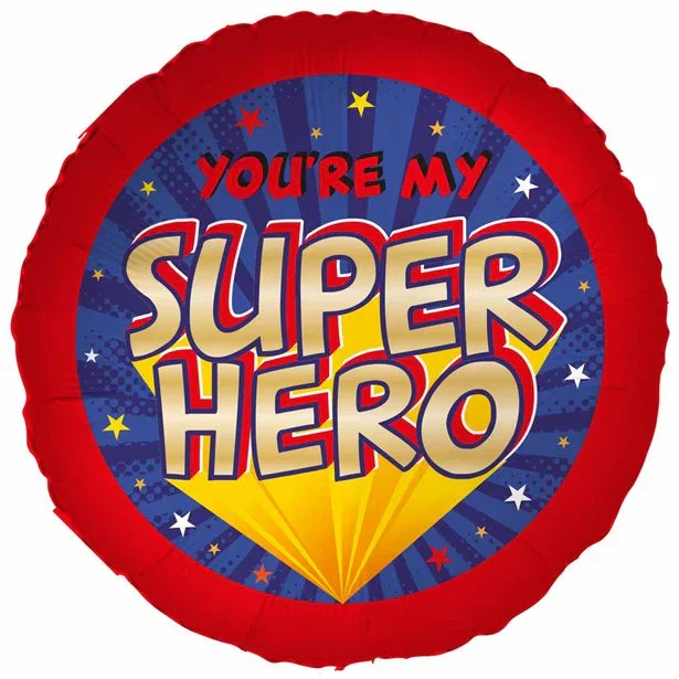 Image of You're My Superhero Foil Balloon