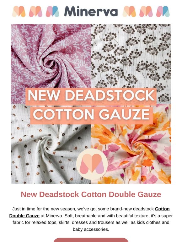 New Deadstock Cotton Double Gauze